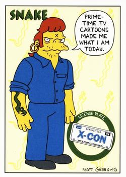 1994 SkyBox The Simpsons Series II #S27 Snake Front