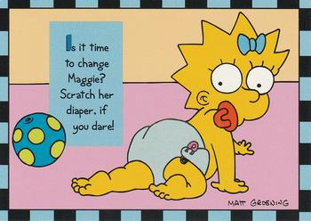 1994 SkyBox The Simpsons Series II - Smell-O-Rama #5 Maggie Simpson's Bottom 14 Front