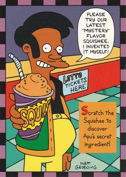 1994 SkyBox The Simpsons Series II - Smell-O-Rama #8 Apu's Bottom 10 Front