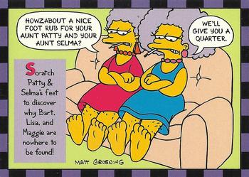 1994 SkyBox The Simpsons Series II - Smell-O-Rama #7 Patty & Selma's Surefire Guide to Trapping Yourself a Man Front