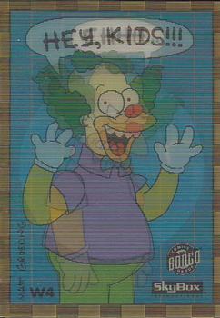 1994 SkyBox The Simpsons Series II - Wiggle Cards #W4 Krusty the Clown Front