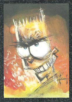 1994 SkyBox The Simpsons Series II - Arty Art Cards #A2 Bart Simpson Front