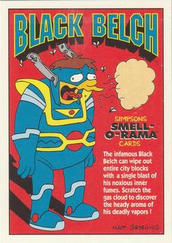 1994 SkyBox The Simpsons Series II - Promos #B4 Bongo Comics Black Belch Front