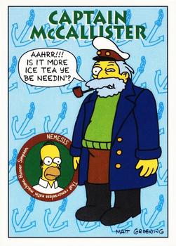 1993 SkyBox The Simpsons #S33 Captain McCallister Front