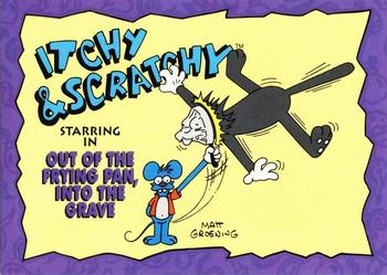 1993 SkyBox The Simpsons - Itchy & Scratchy #I23 Out of the Frying Pan, into the Grave Front