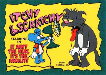 1993 SkyBox The Simpsons - Itchy & Scratchy #I27 It Ain't the Heat. It's the Fatality Front