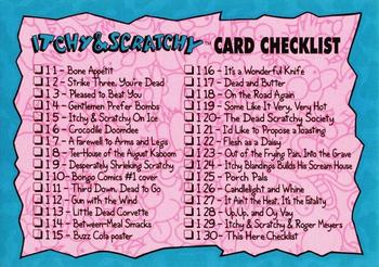 1993 SkyBox The Simpsons - Itchy & Scratchy #I30 Checklist Front