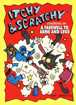 1993 SkyBox The Simpsons - Itchy & Scratchy #I7 A Farewell to Arms and Legs Front