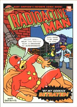 1993 SkyBox The Simpsons - Radioactive Man #R7 By My Sidekick Betrayed Front