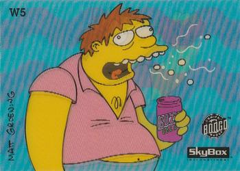 1993 SkyBox The Simpsons - Wiggle Cards #W5 Barney Front