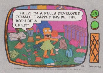 1990 Topps The Simpsons #15 Help! I'm a fully developed female trapped in Front