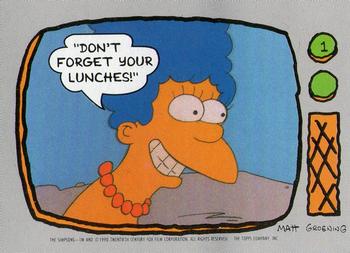 1990 Topps The Simpsons #1 Don't forget your lunches! Front