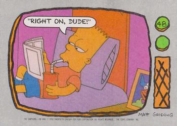 1990 Topps The Simpsons #48 Right on, dude! Front