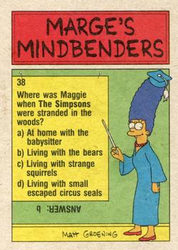 1990 Topps The Simpsons #31 Maggie? Lisa? You in there? Back