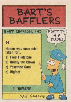 1990 Topps The Simpsons #37 She's such an adorable infant! Back