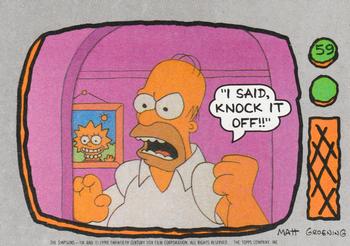 1990 Topps The Simpsons #59 I said, Knock It Off!! Front