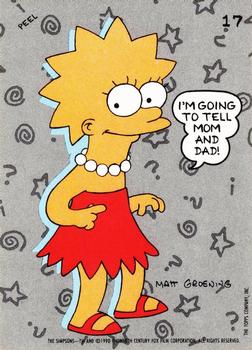 1990 Topps The Simpsons - Stickers #17 Lisa Simpson Front