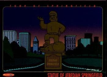 1996 Tempo The Simpsons Down Under #96 Statue of Jebediah Springfield Front
