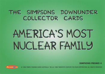 1996 Tempo The Simpsons Down Under - Promos #4 Family on the couch Back