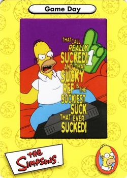 2000 ArtBox The Simpsons FilmCardz #4 Game Day Front