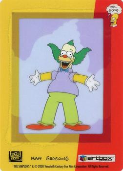 2000 ArtBox The Simpsons FilmCardz #8 Krusty the Clown Back