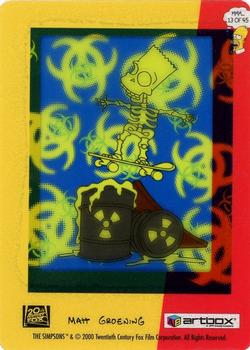 2000 ArtBox The Simpsons FilmCardz #13 Toxic Bart Back