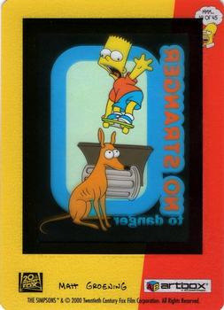 2000 ArtBox The Simpsons FilmCardz #14 Dare Devil Bart Back