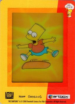 2000 ArtBox The Simpsons FilmCardz #15 Bart Back
