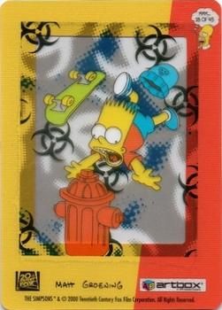 2000 ArtBox The Simpsons FilmCardz #18 Mouth Guard Back