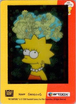 2000 ArtBox The Simpsons FilmCardz #19 Lisa's World Back