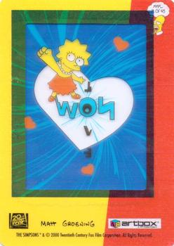 2000 ArtBox The Simpsons FilmCardz #21 Love Now Back