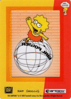 2000 ArtBox The Simpsons FilmCardz #23 Girl Power Back