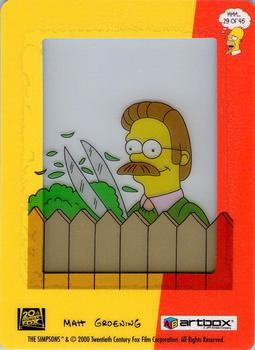 2000 ArtBox The Simpsons FilmCardz #29 Ned Flanders Back
