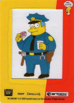 2000 ArtBox The Simpsons FilmCardz #31 Chief Wiggum Back
