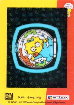 2000 ArtBox The Simpsons FilmCardz #41 Tumble Dry Back