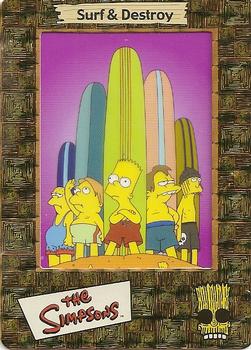 2000 ArtBox The Simpsons FilmCardz - Foil Cels #S-5 Surf and Destroy Front