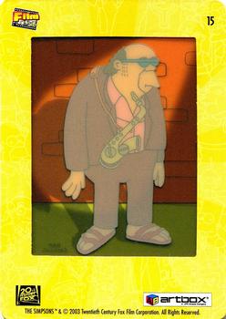 2003 ArtBox The Simpsons FilmCardz #15 Bleeding Gums Murphy Back