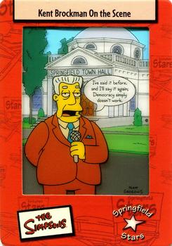 2003 ArtBox The Simpsons FilmCardz #16 Kent Brockman On the Scene Front
