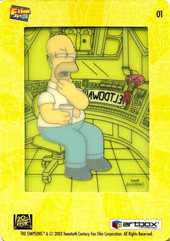 2003 ArtBox The Simpsons FilmCardz #1 Hmmm... What's an 'eltdown? Back