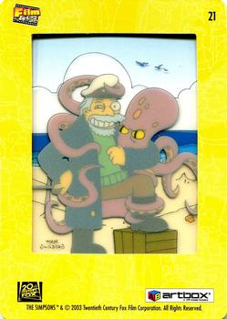 2003 ArtBox The Simpsons FilmCardz #21 Captain McCallister Back
