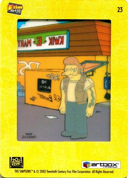 2003 ArtBox The Simpsons FilmCardz #23 Snake Back