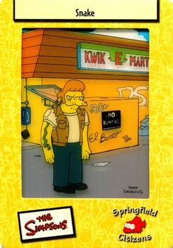 2003 ArtBox The Simpsons FilmCardz #23 Snake Front