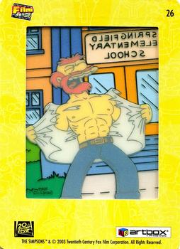 2003 ArtBox The Simpsons FilmCardz #26 Groundskeeper Willie Back