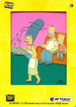 2003 ArtBox The Simpsons FilmCardz #28 Marge's Secret Spices Back