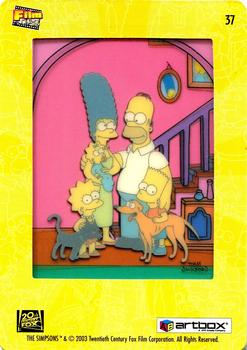 2003 ArtBox The Simpsons FilmCardz #37 The Simpson Family Back