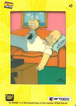 2003 ArtBox The Simpsons FilmCardz #43 Quality Time Back