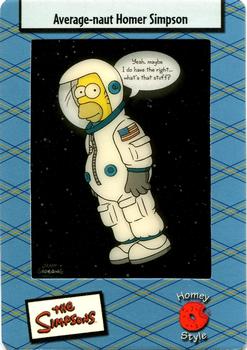 2003 ArtBox The Simpsons FilmCardz #5 Average-naut Homer Simpson Front