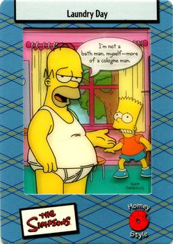 2003 ArtBox The Simpsons FilmCardz #9 Laundry Day Front
