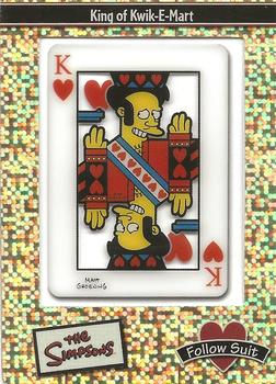 2003 ArtBox The Simpsons FilmCardz - Follow Suit Rare Foil #R4 King of Kwik-E-Mart Front
