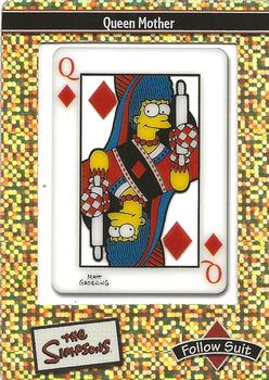 2003 ArtBox The Simpsons FilmCardz - Follow Suit Ultra-Rare Foil #UR2 Queen Mother Front